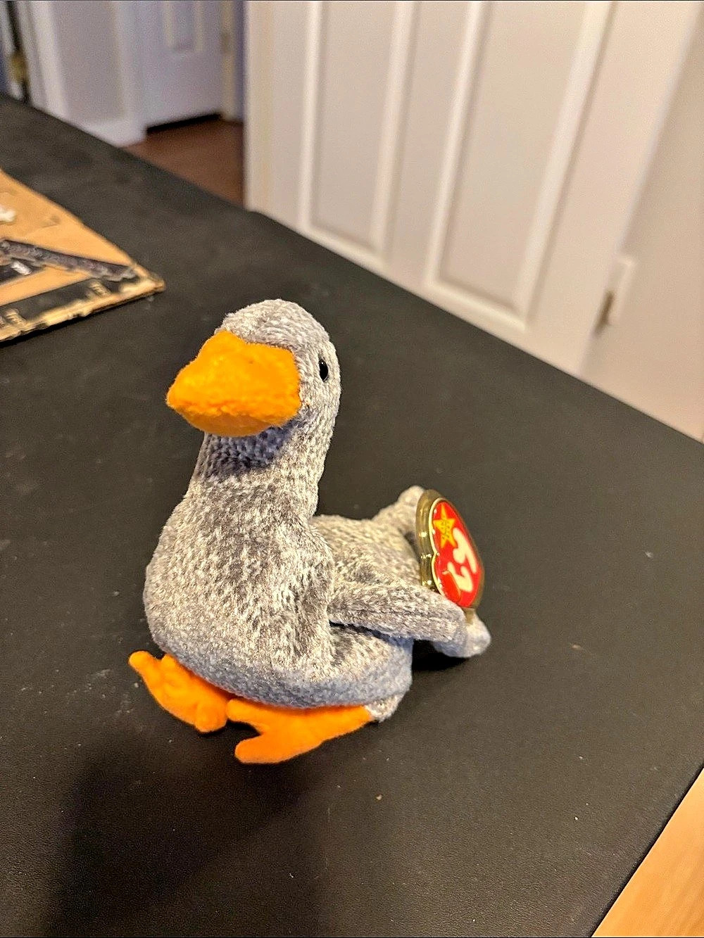 Ty Honks the Goose Gray Plush Toy